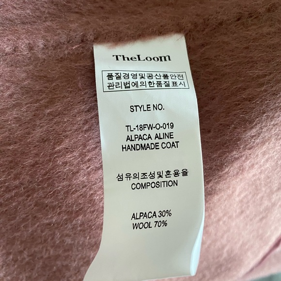 NWT Barneys New York $895 The Loom Alpaca A-Line Handmade Womens' Coat size L - Picture 10 of 10